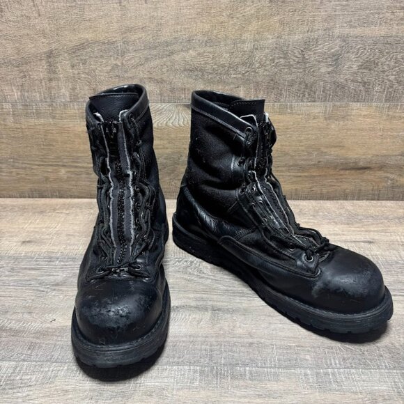 Danner Acadia 8" Black Leather Zipper Closure Steel Toe Boots Men's Size 12 - Picture 5 of 6